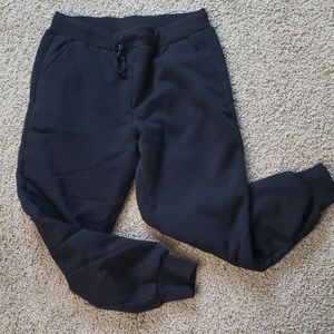 Women's Sherpa Lined Black Jogger Pants